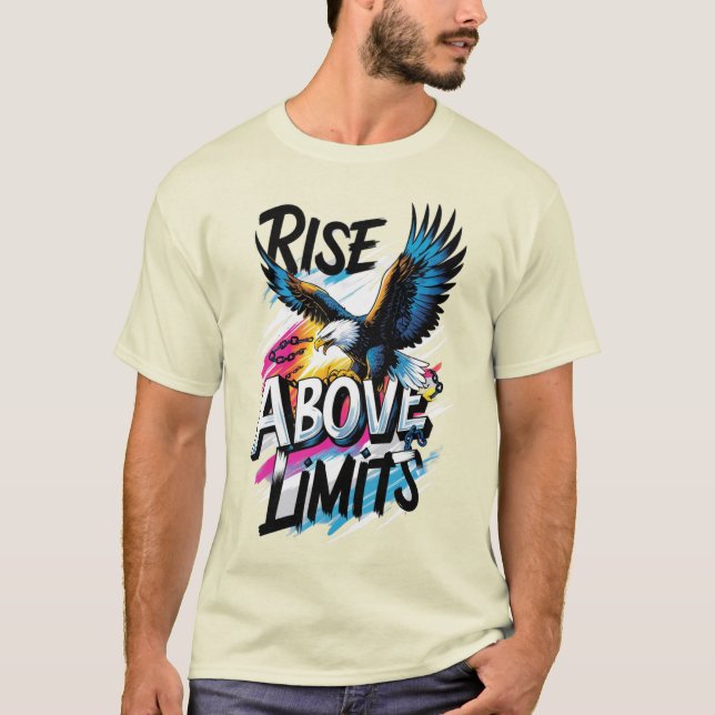 Stiga upp över gränsen Eagle T-Shirt (Framsida)