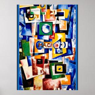 Stiga upp på Grönt Square och Womans fiol Poster