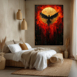 Stiga upp på Phoenix Contemporary Expressionist Ar Canvastryck
