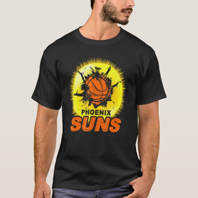Stiga upp Phoenix Arizona Basketba i Valley Pixel  T Shirt (Framsida)