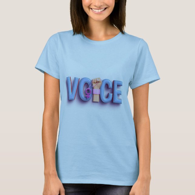 Stiga upp röst t shirt (Framsida)