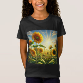 Stiga upp Shine Bloom - Solrosinspiration T Shirt