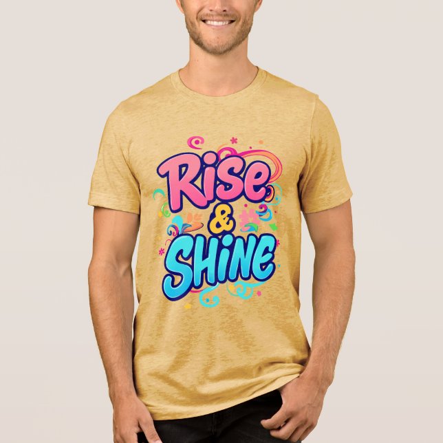 "Stiga upp & Shine" T Shirt (Framsida)