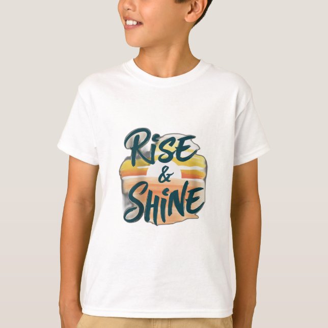 "Stiga upp & Shine" T Shirt (Framsida)