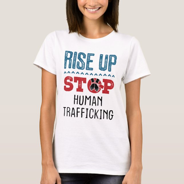Stiga upp stopp för människohandel t shirt (Framsida)