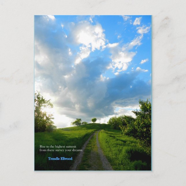 Stiga upp till Radar Backe, Aten, Ohio Vykort (Framsida)