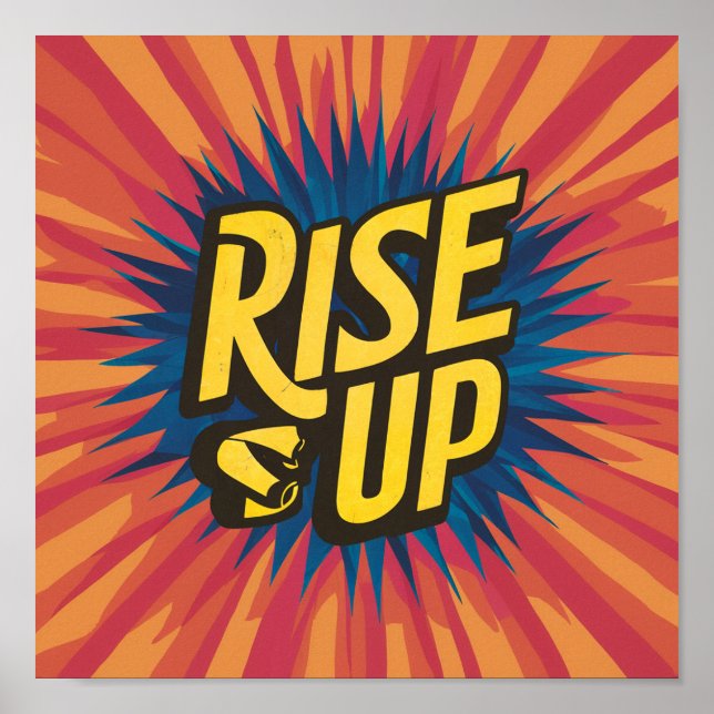 Stiga upp upp inspirerande poster (Framsidan)