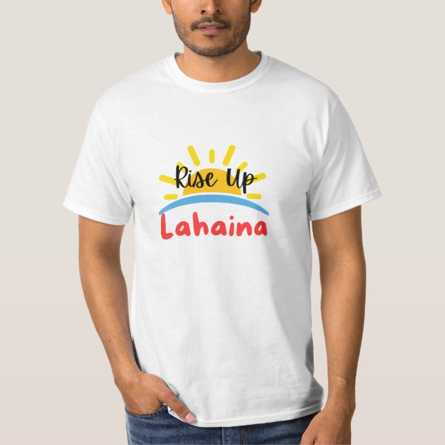 Stiga upp upp Lahaina Sunrise T Shirt (Framsida)