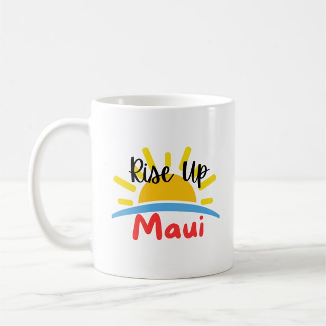 Stiga upp upp Maui God Kaffemugg (Vänster)