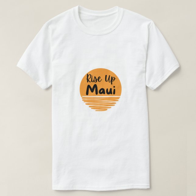 Stiga upp upp Maui Sunrise T Shirt (Design framsida)
