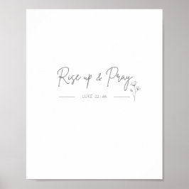 stiga upp upp och be Luke 22:46, Poster och utskri