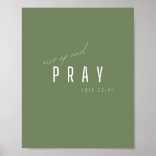 stiga upp upp och be. Luke 22:46.Poster och utskri Poster