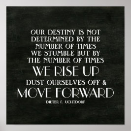 Stiga upp upp- och Flytta fram inspirationsoffert Poster