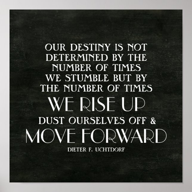 Stiga upp upp- och Flytta fram inspirationsoffert Poster (Framsidan)