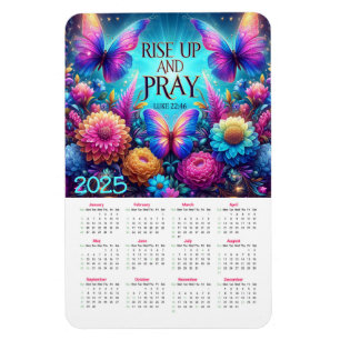 Stiga upp upp- och matris Luke 22:46 2025 Kalender Magnet
