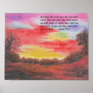 Stiga upp upp som Eagles Sunrisev Poster