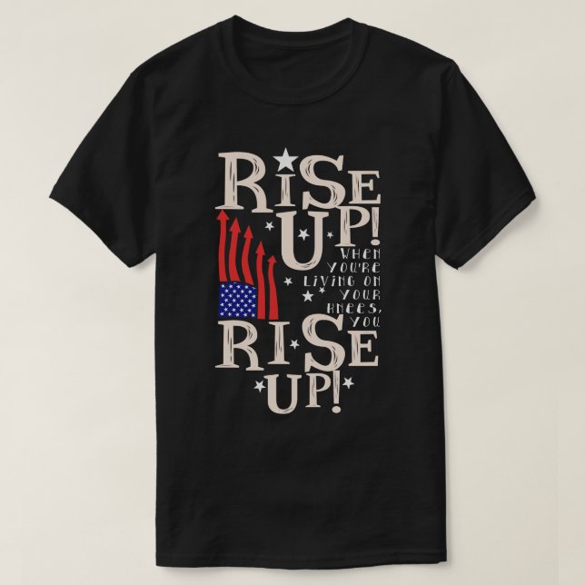 Stiga upp upp t shirt (Design framsida)