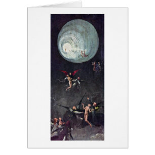 Stigande av de välsignade. från Hieronymus Bosch Hälsningskort