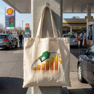 Stigande gaspriser Inflations stapeldiagram Tygkasse