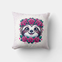 Stigande lutning med Blommigt Krona Kudde