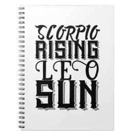 Stigande Skorpion Lejon Solen Astrologi Horoskop S Anteckningsbok