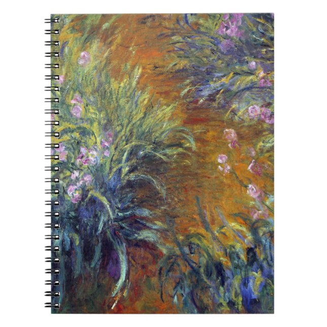 Stigen genom irisar av Claude Monet Anteckningsbok (Framsidan)