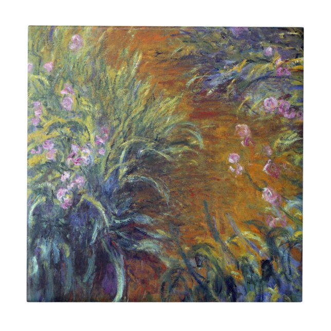 Stigen genom irisar av Claude Monet Kakelplatta (Framsidan)