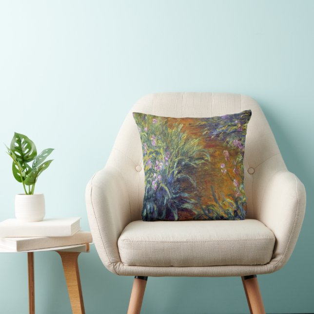Stigen genom irisar av Claude Monet Kudde (Stol)
