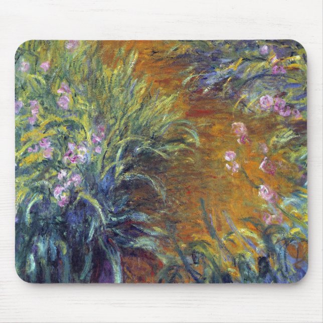 Stigen genom irisar av Claude Monet Musmatta (Framsidan)