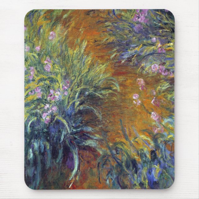 Stigen genom irisar av Claude Monet Musmatta (Framsidan)
