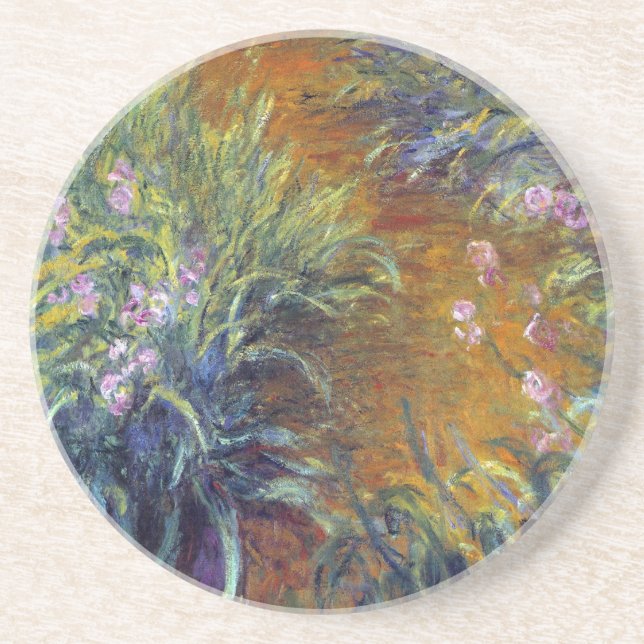 Stigen genom irisar av Claude Monet Underlägg (Framsidan)