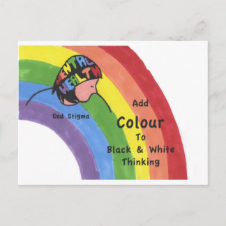 Stigma för terminal psykisk hälsa vykort