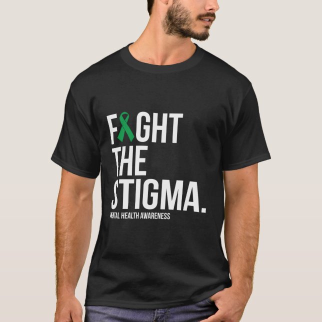 Stigma-Grönten: "Ribbon Tal Health" T Shirt (Framsida)