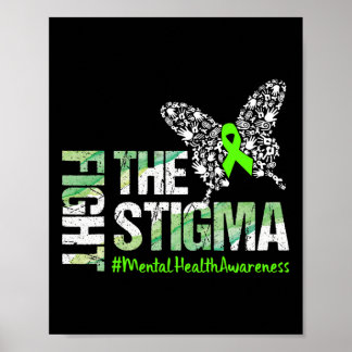Stigma Mental Health Awareness Gift Poster