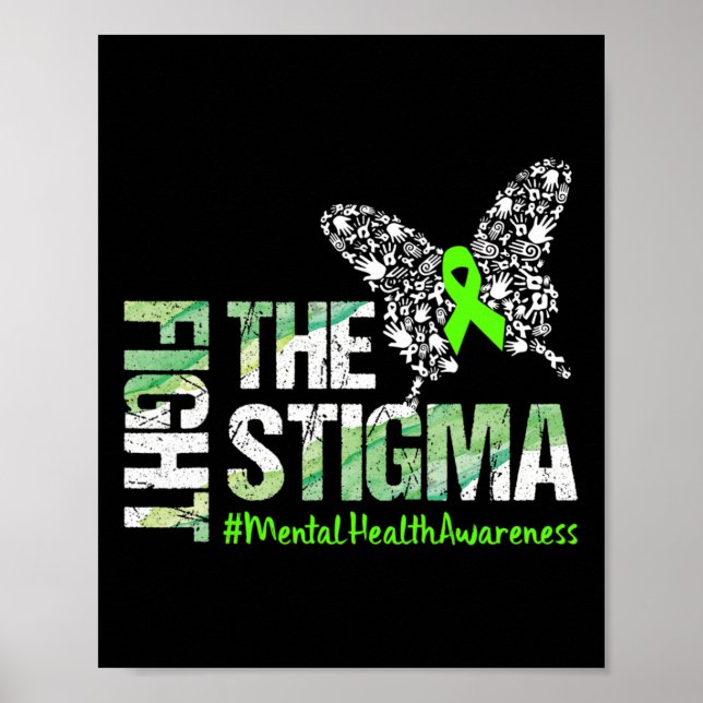 Stigma Mental Health Awareness Gift Poster (Framsidan)