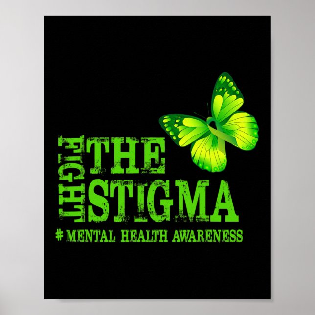 Stigma Mental Health Awareness Månad Poster (Framsidan)