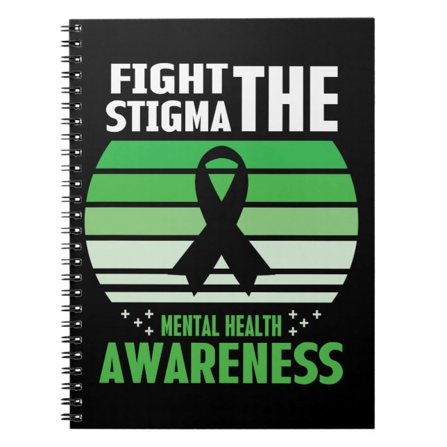 Stigma Mental Health Awareness Month Anteckningsbok (Framsidan)
