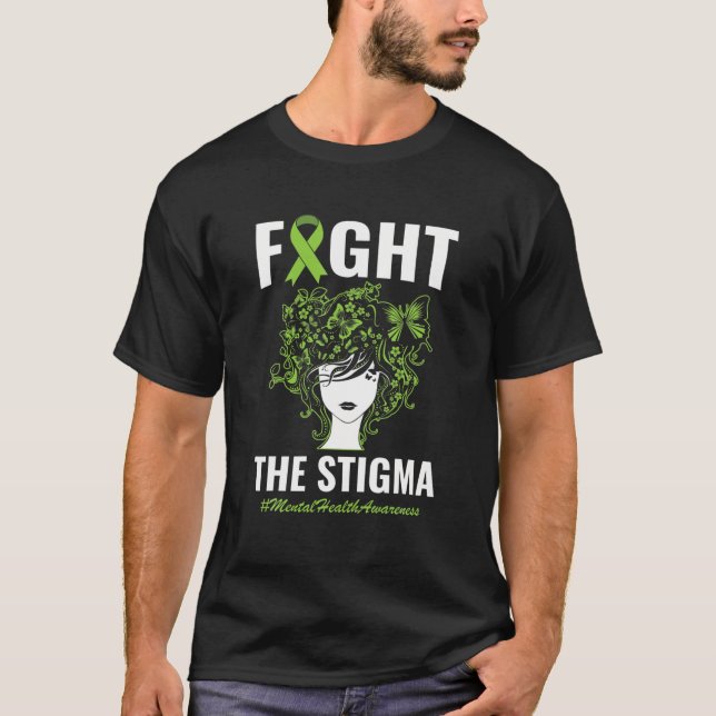 Stigma Mental Health Awareness Month T Shirt (Framsida)