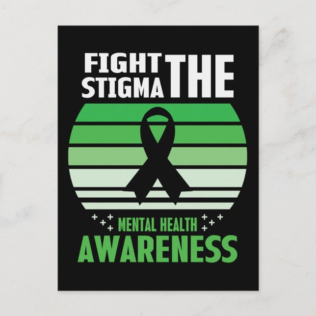 Stigma Mental Health Awareness Month Vykort (Framsida)