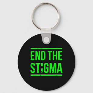 Stigma Mental Health Awareness Warrior Counsel Nyckelring
