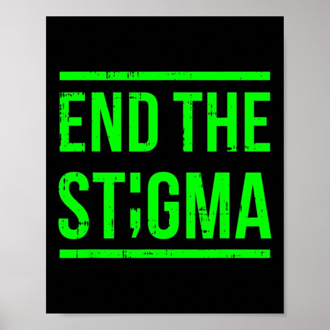Stigma Mental Health Awareness Warrior Counsel Poster (Framsidan)