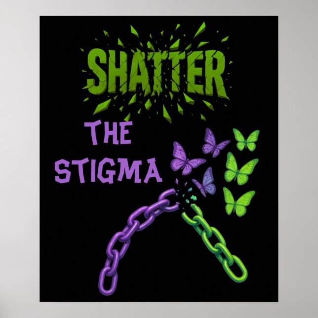 Stigma - Psykisk hälsa Poster (Framsidan)