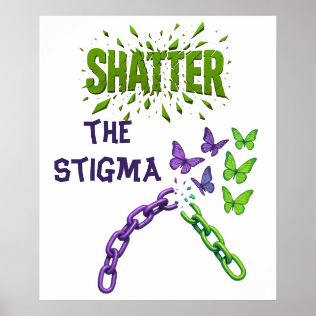 Stigma - Psykisk hälsa Poster (Framsidan)