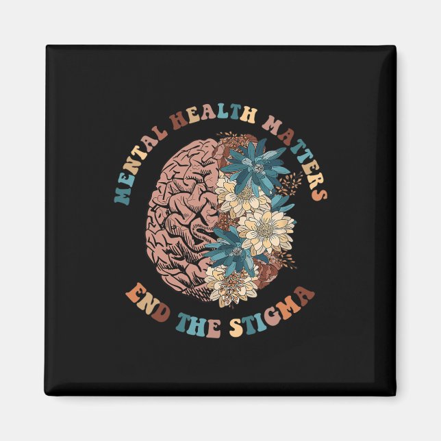 Stigma psykiska hälsoproblem Mental Awareness Magnet (Framsidan)