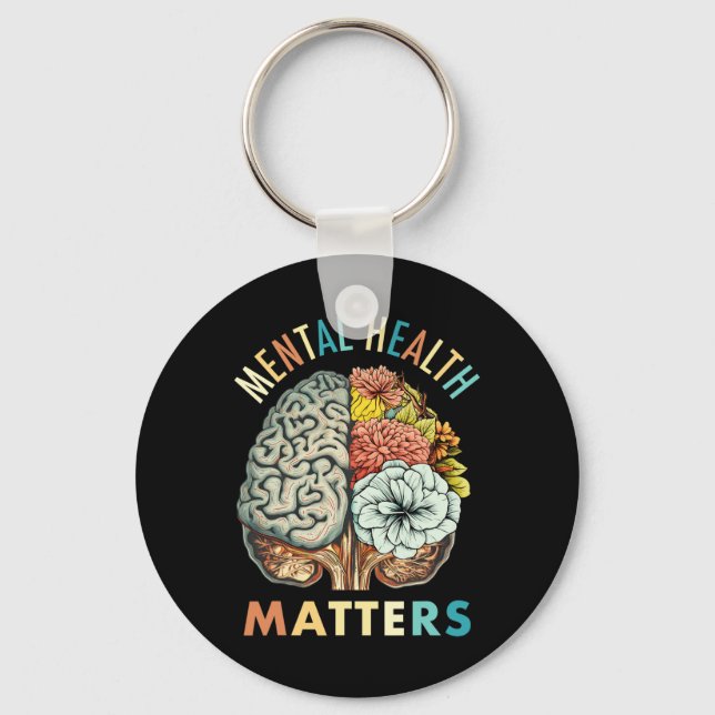 Stigma psykiska hälsoproblem Mental Awareness Nyckelring (Framsida)