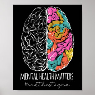 Stigma psykiska hälsoproblem Mental Awareness Poster