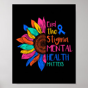 Stigma psykiska hälsoproblem Mental Awareness Poster