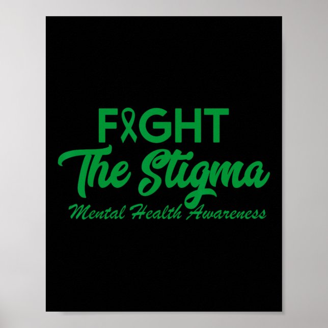 Stigma psykiska hälsoproblem Psykisk hälsa Poster (Framsidan)