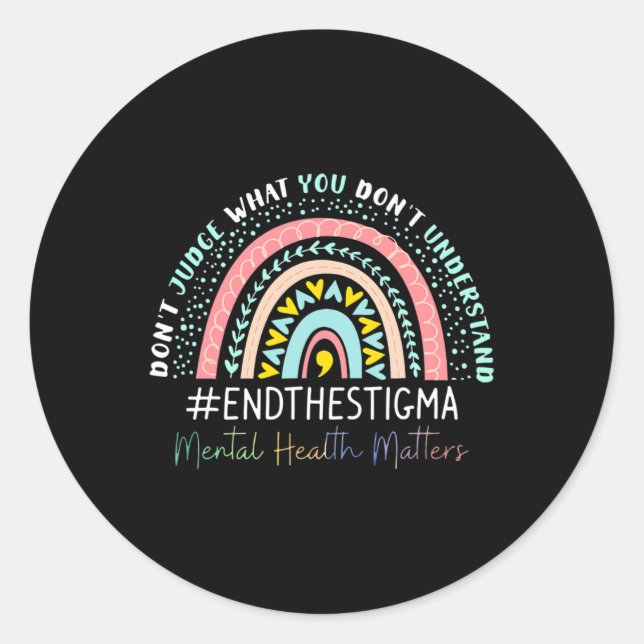 Stigma Rainbow Runt Klistermärke (Framsida)