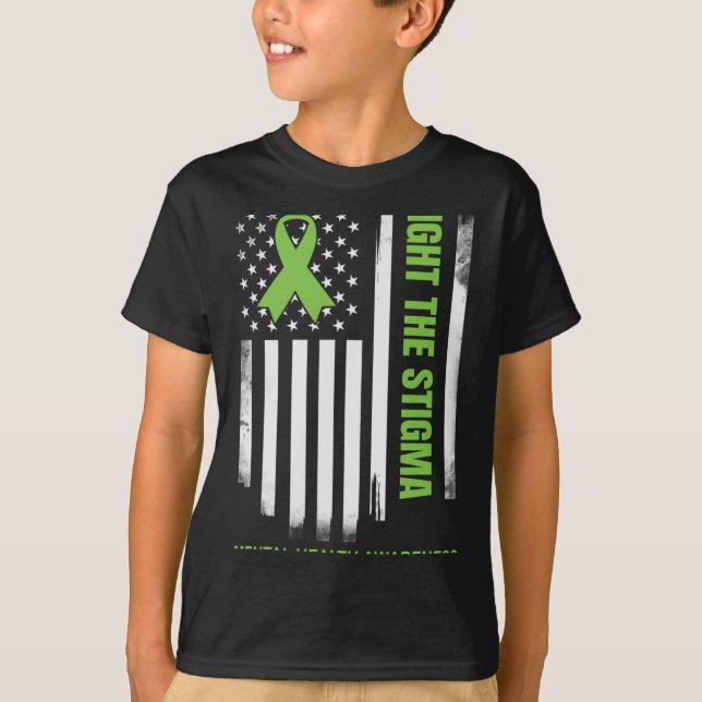 Stigmat kring medvetenhet om psykisk hälsa  t shirt (Framsida)